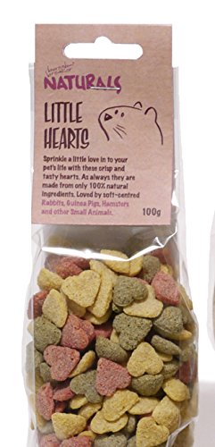 Boredom Breaker Natural Treats Little Hearts 100g (Pack of 8)