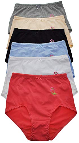 Image of ToBeInStyle Women's Pack of 6 High-Waisted Girdle Brief Tummy Support Everyday Panties