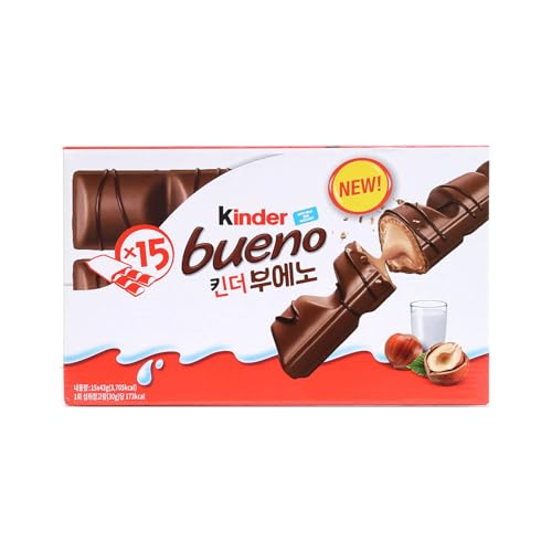 [�t�F����] �L���_�[�u�G�m 43g X 15�� �`���R���[�g �`���R�o�[ Kinder Bueno Milk (645g)ASMR YOUTUBE �l�C ���蕨 ���[�U [���s�A���i]