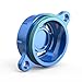 NICECNC Blue Transparent Oil Filtrar Cap Plug Cover Compatible with Yamaha YZ250F 2014-2024 YZ450F 2010-2022 YZ250FX 2015-2023 YZ450FX 2016-2023 WR250F 2015-2024 WR450F 2016-2023 See Ftment