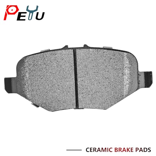PEYU Front Rear Brake Pads for 2013-2019 Ford Explorer/Flex/Taurus/Police Interceptor Sedan, for 13-18 Police Interceptor Utlity, for 14-18 Special Service Police Sedan, for 2013-2016 Lincoln MKS/MKT by PEYU - Used condition - Image 4