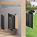 Dog Door for Wall, All Aluminum Large Doggy Door Doggie door, Pet Door Easy to Install, 2 Magnetic Flaps Energy Efficient, Wide Telescoping Tunnel for Interior & Exterior Walls, Pet Up to 110 Lb-Black