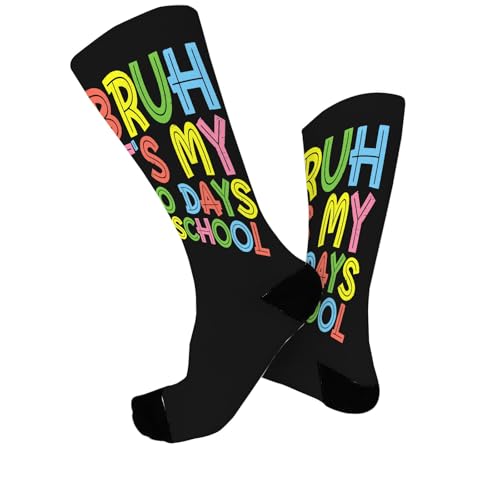 Bruhs It's My 100th Day Of School 100 Days Of School Boys Boys Crew Socks Trouser Socks For Boy Trouser Socks Fashion Sock2