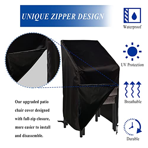 Slan Arrow Patio Chair Cover, Waterproof Durable Outdoor Lounge Seat Cover,Outdoor Lawn Patio Furniture Covers, Outdoor Lawn Dining Chair Covers With Zipper 1 Pack #TOP3