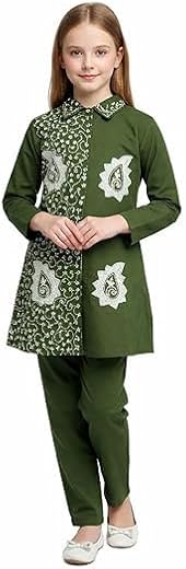 Baby Girls Co-Ord Set Cotton Kurta Pajama Set with Embroidery, Traditional Ethnic Wear Outfit for Toddlers, Festive Outfit...