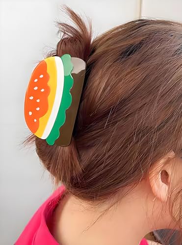 Pinza para cabello con diseño divertido de comida miniatura 3
