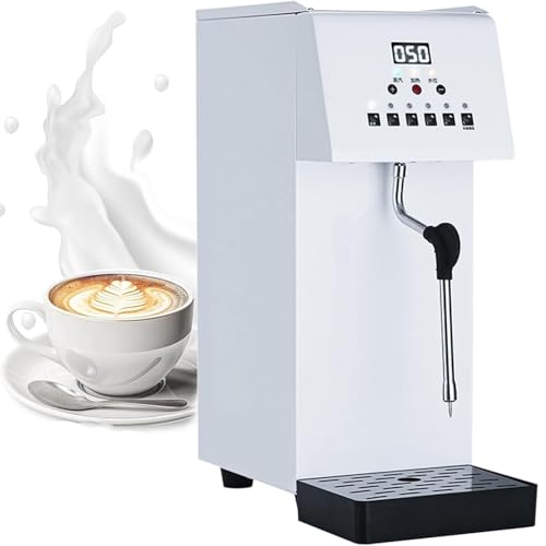 Montalatte elettrico e vaporizzatore con display LCD, perfetto per creare schiuma di caffè e montare il latte in bar e hotel