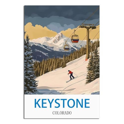 Affiche Keystone Colorado vintage 60x90 cm poster voyage