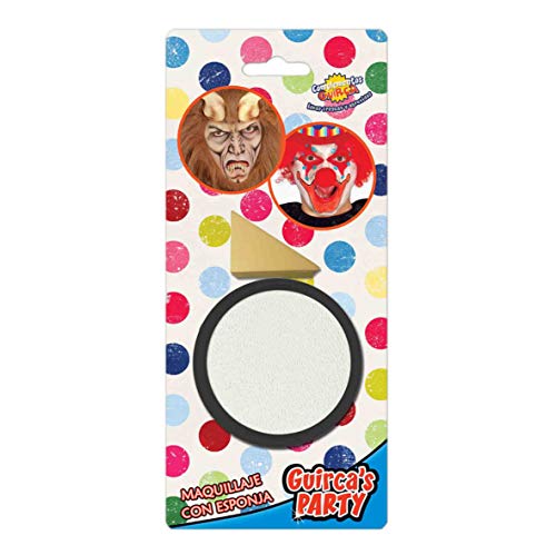 Preisvergleich Produktbild Guirca Fiestas GUI15629 - Weisses Make-Up mit Schwamm
