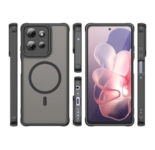 Image of Compatible with Moto G Play 2025 Case Cover,Compatible with MagSafe,Anti-Fall,Compatible with Motorola Moto G Power 2025 / Moto G 5G (2025) XT2513V T2513-1 Cell Protective Phone Case Black