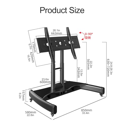Soporte portátil para TV de 32-70 pulgadas miniatura 2