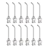 uxcell 分注針 16ゲージ 鈍いヒント 45度 曲がった分注針 ルアーロックコネクタ付き インクカートリッジ用 接着剤 注射器 木工 12個 25mmステンレス鋼