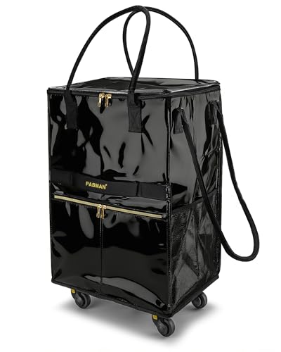 Reusable 5-Wheel Rolling Tote Bag