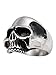 Produktbild Fly Style Totenkopf Ring Aus 316L Edelstahl - Skull Gothic Schmuck, Größe: 22.0 mm