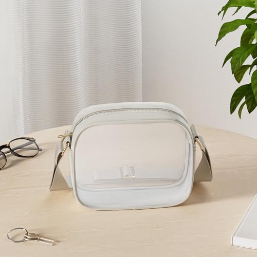 KETIEE Clear Crossbody Bag, Stadium Approved Clear Purse Bag for Concerts Sports Events Festivals2