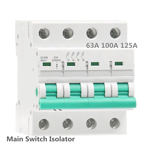 Interrupteur d'isolement GYH8 4 pôles isolation securisee 400V 63A - 2