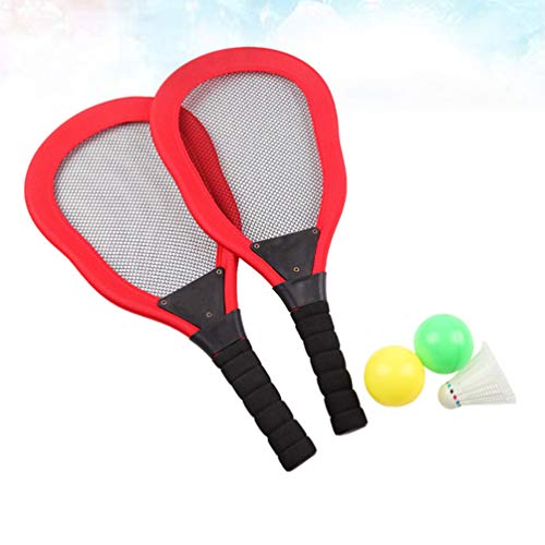 Conjunto de raquete de tênis infantil Wakau, raquete infantil de plástico para badminton, raquete in