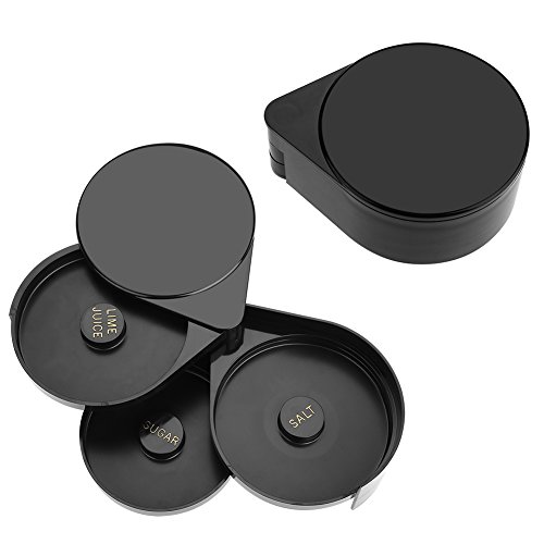 3 Tier Bar Glass Rimmer for Margarita and Cocktail, Margarita Salt Rimmer Sugar Salt Rim Lime Bartender Tool Cocktail Margarita Glass Rimmer