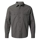 camisas hombre manga larga zara Mangas enrollables Craghoppers Protección UV Kiwi Camisa de Manga Larga para Hombre Disponible en