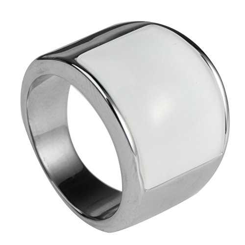 Bague oeil de chat unisexe en opale, le cadeau idéal en acier - 2