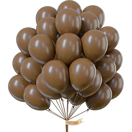 Bundle - Coffee Brown Balloons 50 Pcs 12 Inch And Apricot Balloons 50 Pcs 12 Inch #TOP7