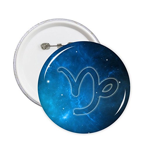 Badge Capricornus Zodiaque impression haute définition motif nuit étoilée
