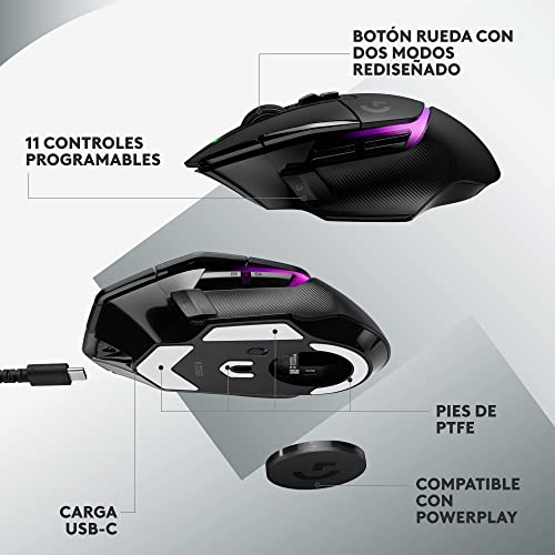 Logitech G G502 X Plus Lightspeed Ratón inalámbrico RGB para Gaming - East Europe Package - imagen 7