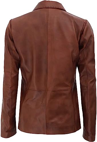 Decrum Womens Leather Jacket - Real Lambskin Leather Blazer Jackets For Women4