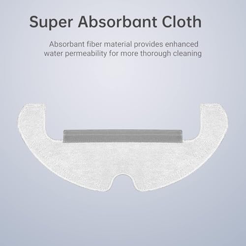 Image of AutoStory 2pcs Washable Reusable Replacement Mop Pads for Dreame D10 Plus Gen 2 Robot Vacuum Cleaner, Compatible for Dreame Bot D10 Plus Gen 2 / RLS3D / Z10 Pro / L10 Plus Robot Vacuum Cleaner
