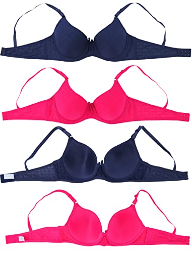 Image of ToBeInStyle Women's Pack of 6 Classic Style Underwire Supportive Padded Bras