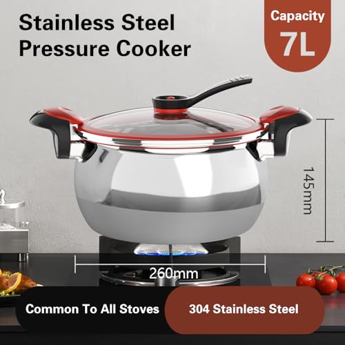Olla a presión de acero inoxidable 7L miniatura 4