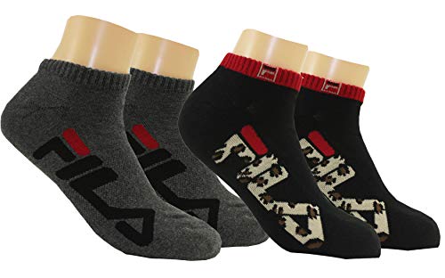 Image of Fila Unisex 2-Pack Half Cushion No Show Socks