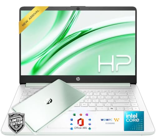 Image of HP 14 inch Everyday Laptop • Copilot AI • Intel 4-Core N150 Processor • 128GB SSD • 2026 Edition • Windows 11 • Microsoft 365 • Thin & Portable • w /o Mouse