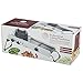 Progressive Mandoline , Non-Skid Feet, Slice, Julienne, Cube, 4-Adjustable Thicknesses, Saftey Hand Guard, Compact Storage, White