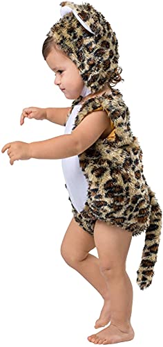 Disfraz de leopardo para bebés con traje de burbuja cómodo y abrigado 3