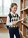 SELINK Boys Girls School Uniform Sweater Vest V Neck Soft Comfy Pullover Trendy Argyle Knitted Waistcoat Vest Green XL