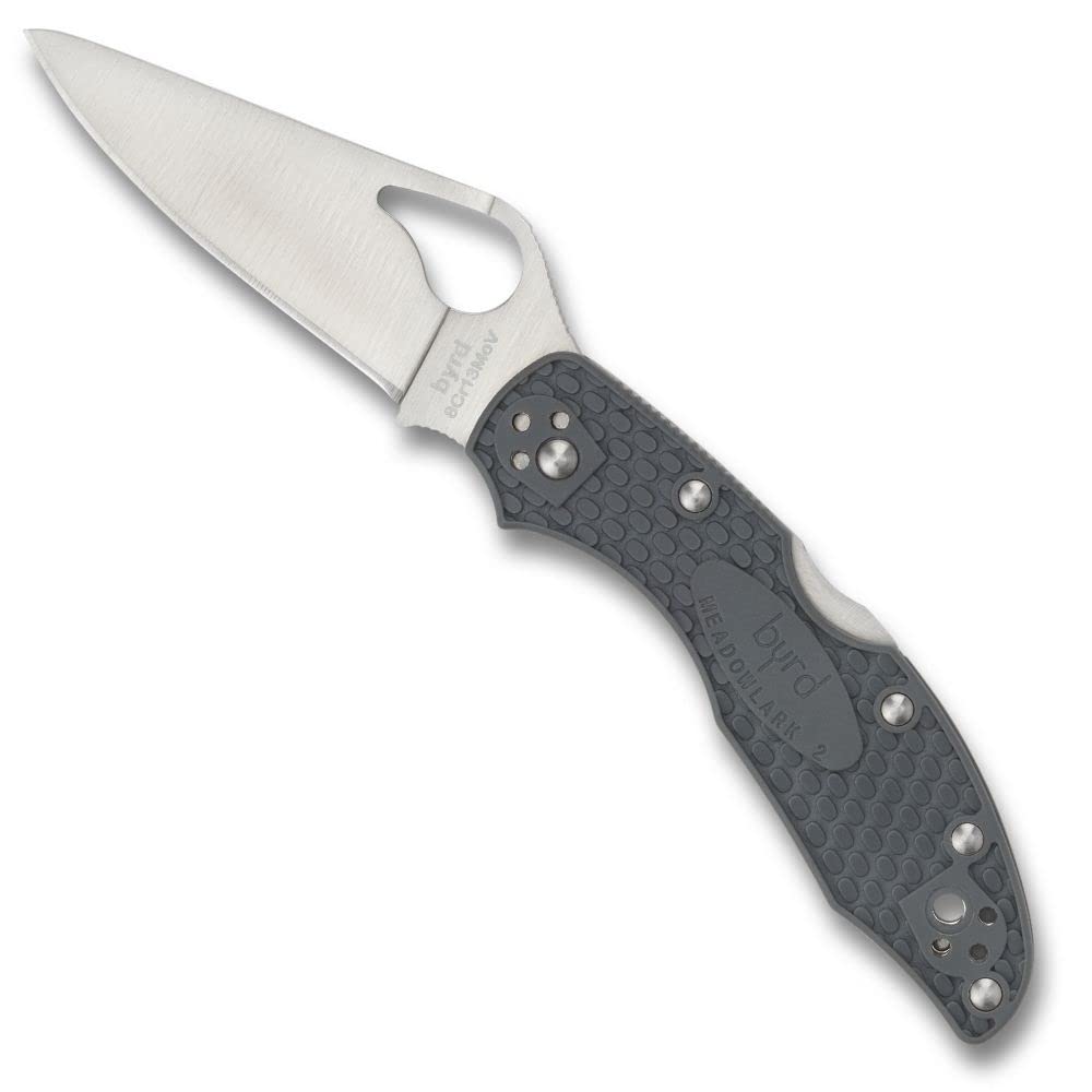 Spyderco Byrd Meadowlark 2 Lightweight Folding Pocket Knife, PlainEdge