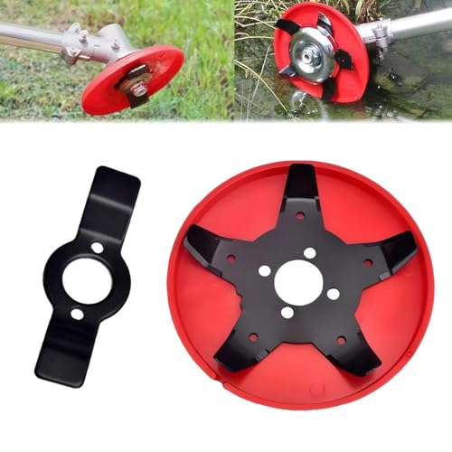 GUOYOU Testina Decespugliatore,2 Pezzi Fresa per Decespugliatore Lama Piastra Diserbante per,Accessori Giardino Ricambi Disco Decespugliatore,per Giardini、Prati、Campi、Piantumazione Agricola