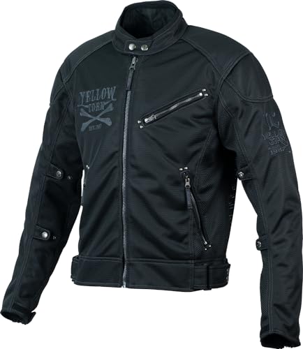 イエローコーン★半袖ブラックメッシュバイクジャケット イエローコーン メッシュ バイク ジャケット 黒 半袖 L - メルカリ