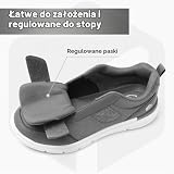 Fitville Buty Cukrzycowe Męskie Bardzo Szerokie Z Zapięciem Na Rzep Bardzo Szerokie Miękkie Buty Zdrowotne Dla Mężczyzn Na Opuchnięte Stopy Szary 46.5 EU X-Szeroki