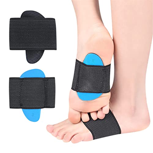 アーチサポートブレース、圧縮アーチクッションサポートスリーブ1組、足底筋膜炎ブレースクッションフラットフットアーチインソールパッド、レディースメンズヒールスパー、ハイアーチ、足の痛みの緩和、倒れたアーチ。