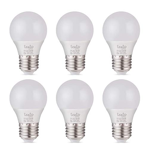 Tento Lighting 12VDC E26 Base 5W LED Light Bulbs RV Lighting Off-Grid Low Voltage Cabin Lights - Daylight White (6 Pack)