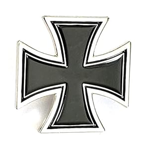 Hegibaer Kreuz Silberfarben Biker Pin - 124