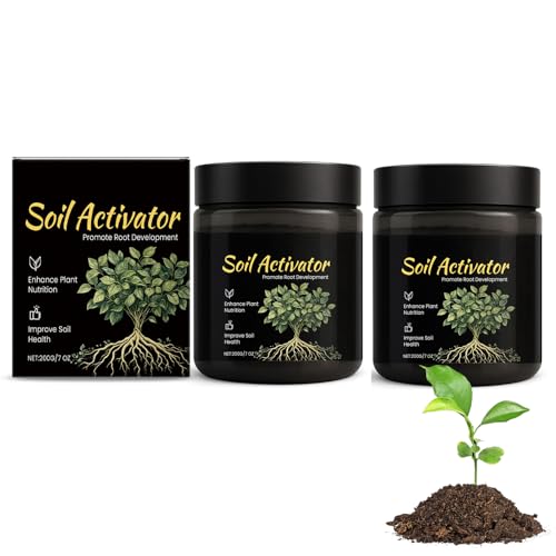 Soil Pro Activator Soil Activator for Plants Water Soluble Formula Organic SoilActivators and Fertilizers Promotes Nutrient Absorption and Root Development in Vegetables and All Plants (2Pcs)
