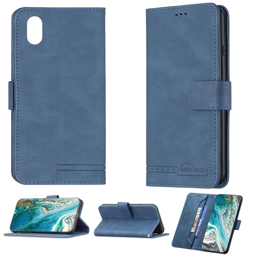 jioeuinly Case Compatible for Cloud Mobile Stratus C8 Phone Case Cover Flip Stand Cover PU Leather BF09 Wallet Case Blue