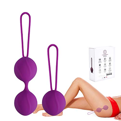 Kegel Balls Exercise Weight for Women Bladder Control Pelvic Floor Exercise Tightening, Silicone