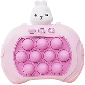 Pop It Eletrônico Anti-Stress: Brinquedo Bolhas Relaxantes e Divertidas para Crianças e Adultos Fidget Toy Sensorial Seguro Premium (Coelho)