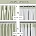 Vision Home Soft Green Pinch Pleated Full Blackout Curtains Linen Blended Room Darkening Curtain Panels 95 inch for Living Room Bedroom Thermal Insulated Pinch Pleat Drapes with Hooks 40