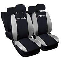 Lupex Shop Coprisedili Bicolore Per Fiat Tipo 2015 – Nero/Grigio Scuro, Posteriori Divisibili 60/40, Logo Ricamato