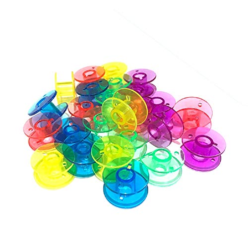 Caixa com 25 Bobinas Alta Carretilhas Coloridas para Máquina Doméstica